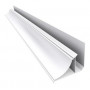 Pvc Blanco Perimetral Moldura Steel Plastic 14,5mm X 4,00m
