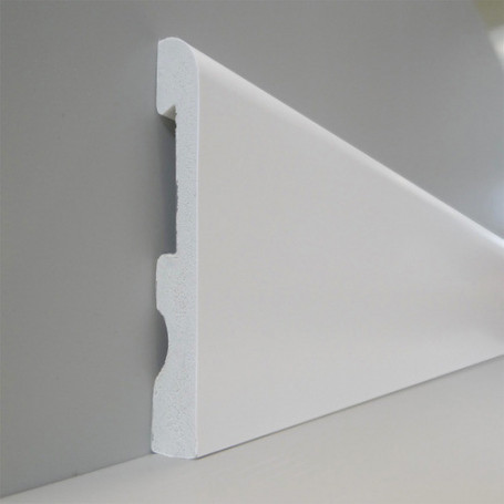 Zócalo Top Round 100 (blanco Polar) - 1,5cm X 10cm X 240cm