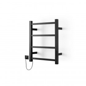 Toallero Eléctrico Cubic Petit Negro Mate 40 cm x 50 mm x 12 cm