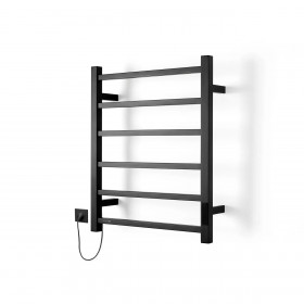 Toallero Eléctrico Cubic Flow Negro Mate 50 cm x 60 cm x 12 cm